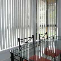 Chainless Vertical Blinds Slats Open installed in Dining room Melbourne Victoria 3000