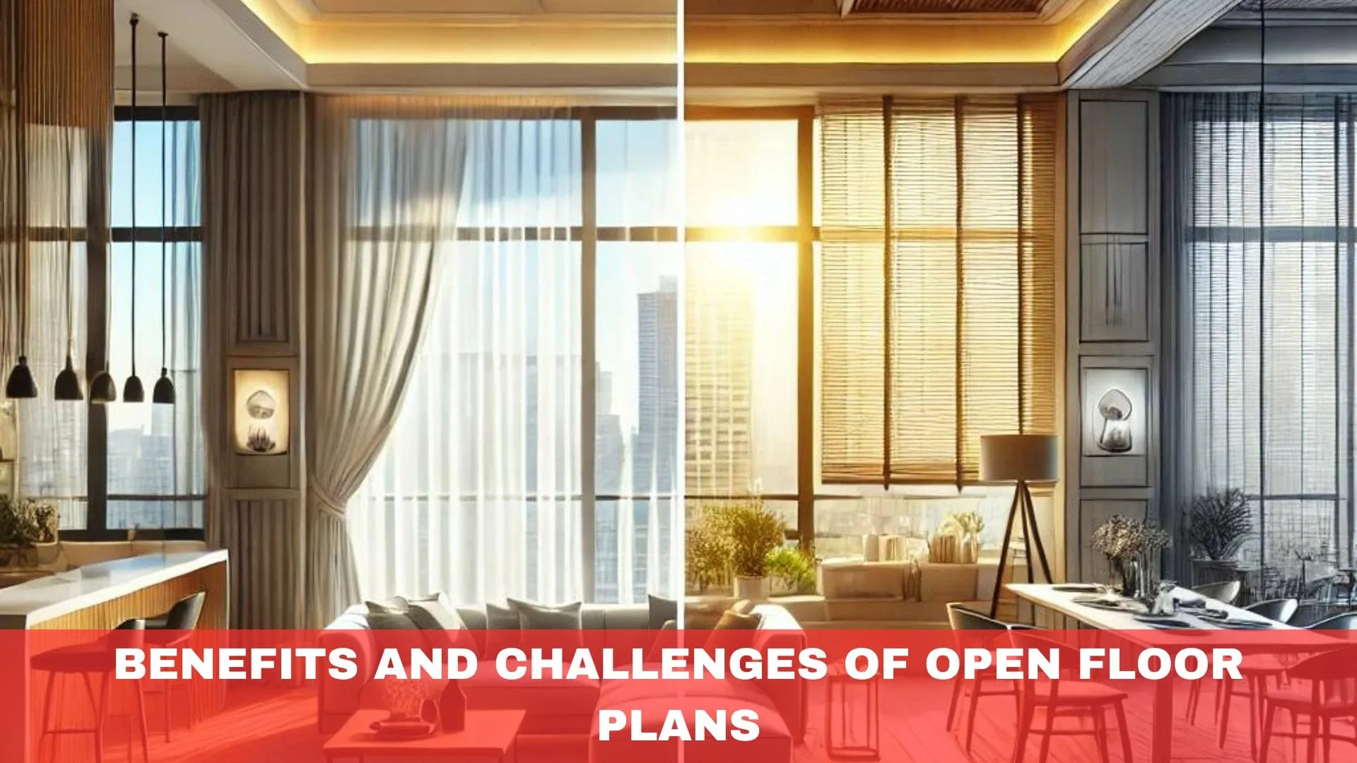Window Treatments for Open Floor Plans: Creating Zones and Maintaining ...